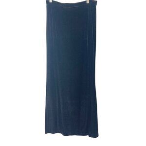 Vintage R&K Evening Black Velvet Maxi Skirt 6P Fits 6 Goth Whimsigoth Witchy